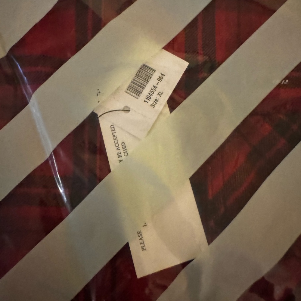 Off-White Flannel Button Up - Picture 5 of 8